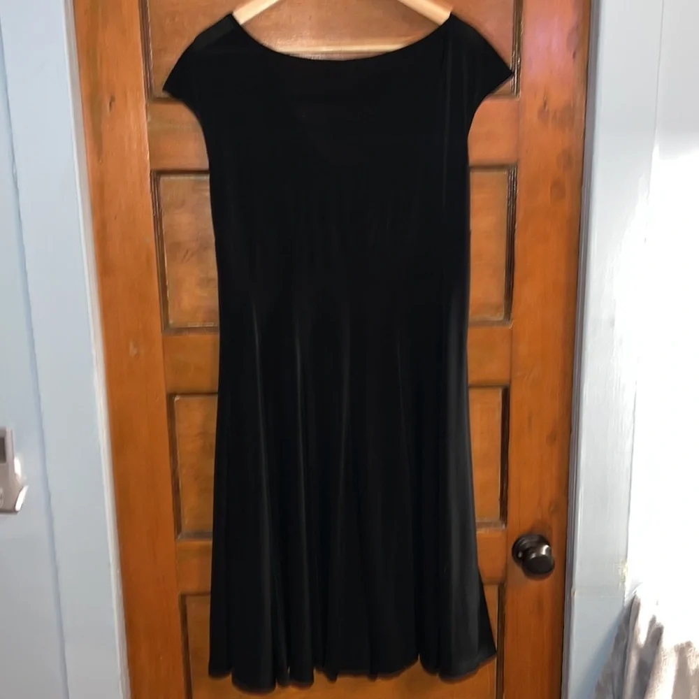 Women’s jersey black dress Forever large - Picture 3 of 5